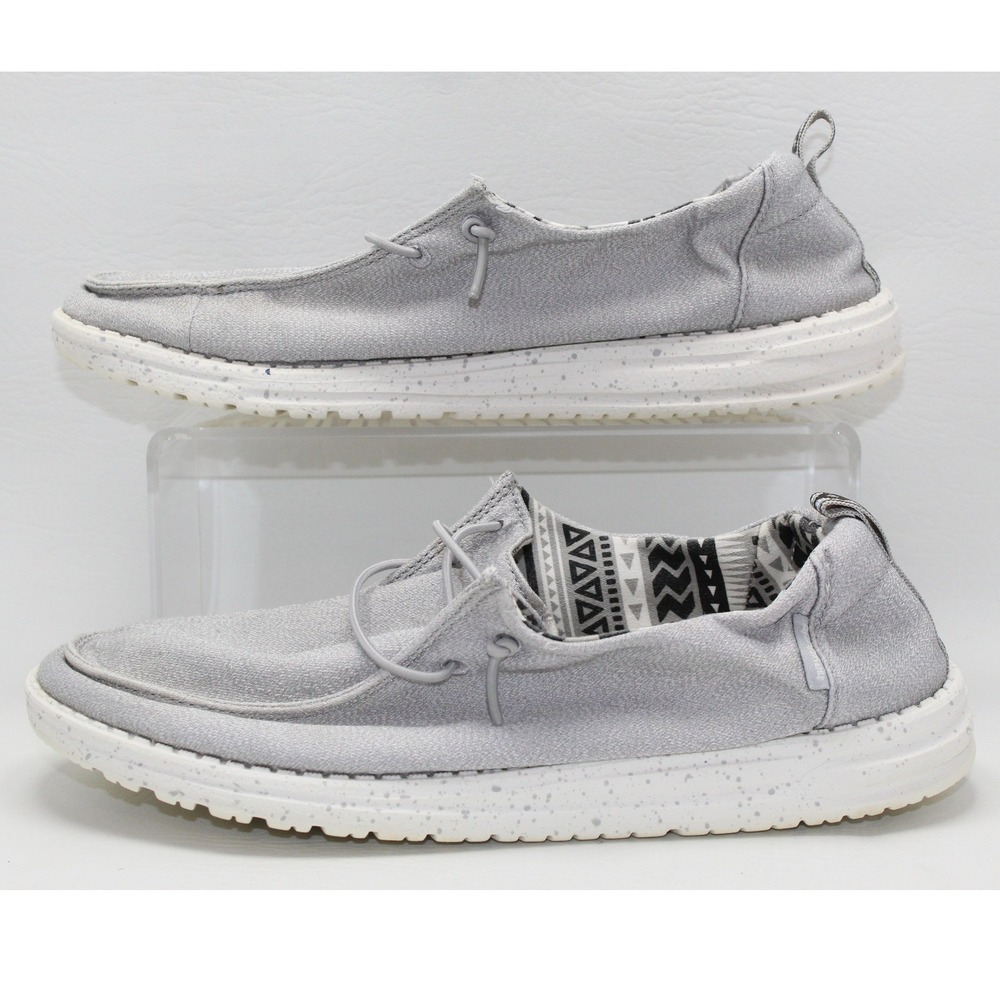 Hey Dude Wendy Grey‎ Taping Buckle Exclusive Slip On Loafers Womens 8 121413274